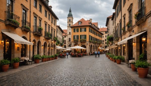Le charme des ruelles et places du centre-ville